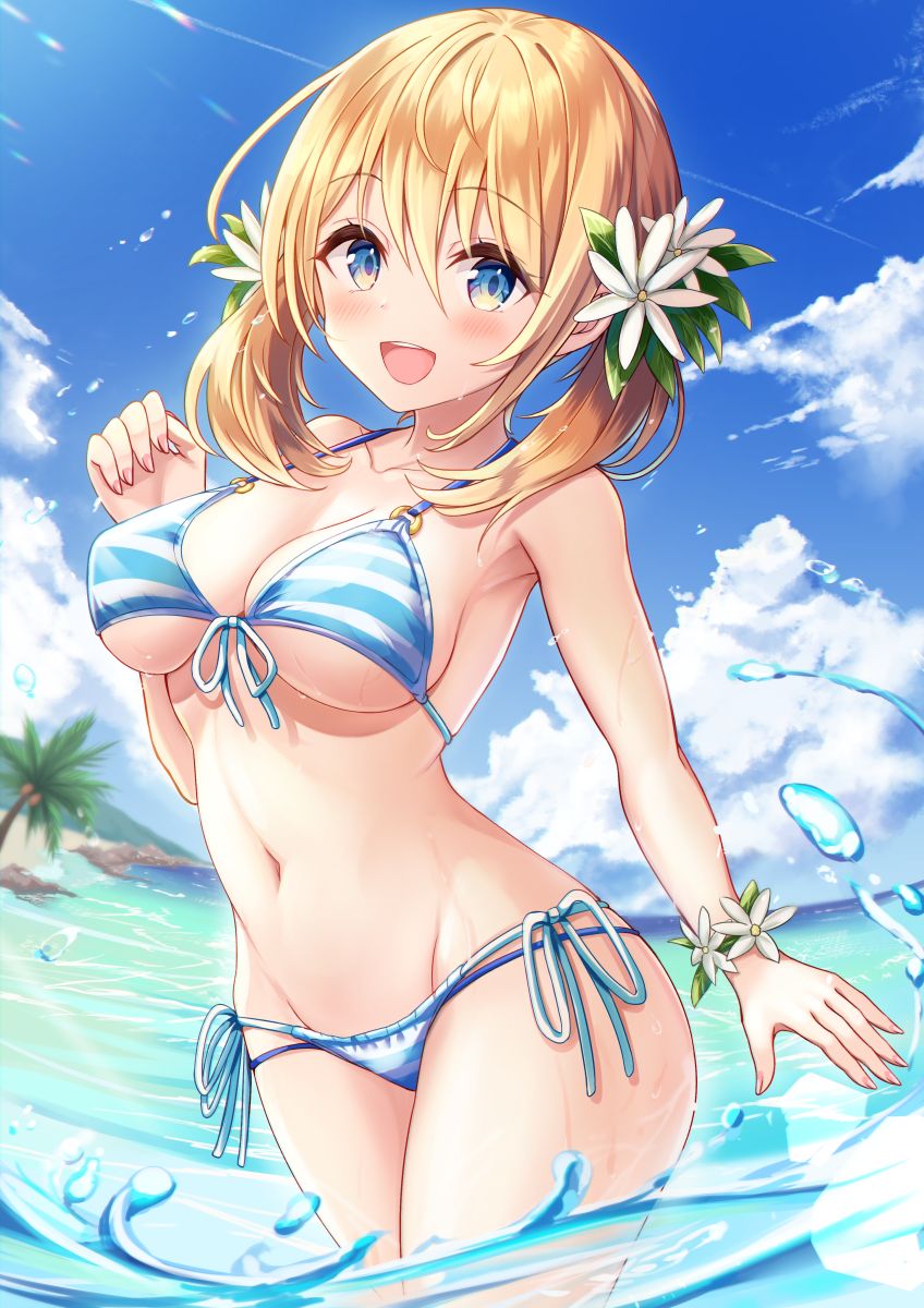 Female with striped bikini page 4 full