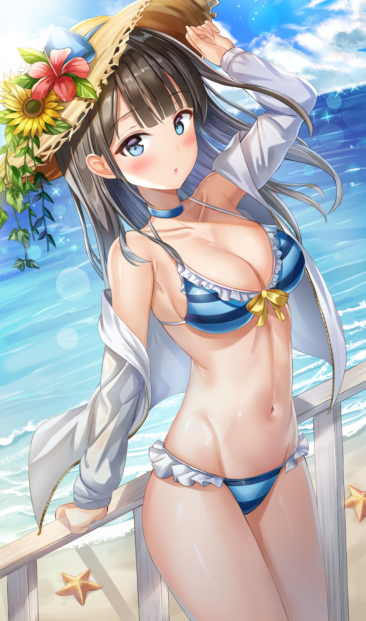 Female with striped bikini page 7 full
