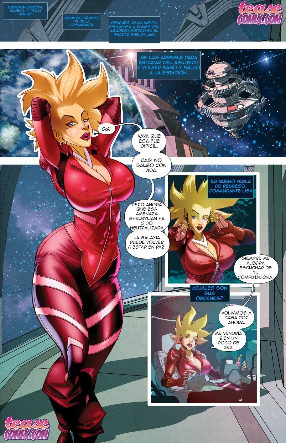 Space Slut #1 page 2 full