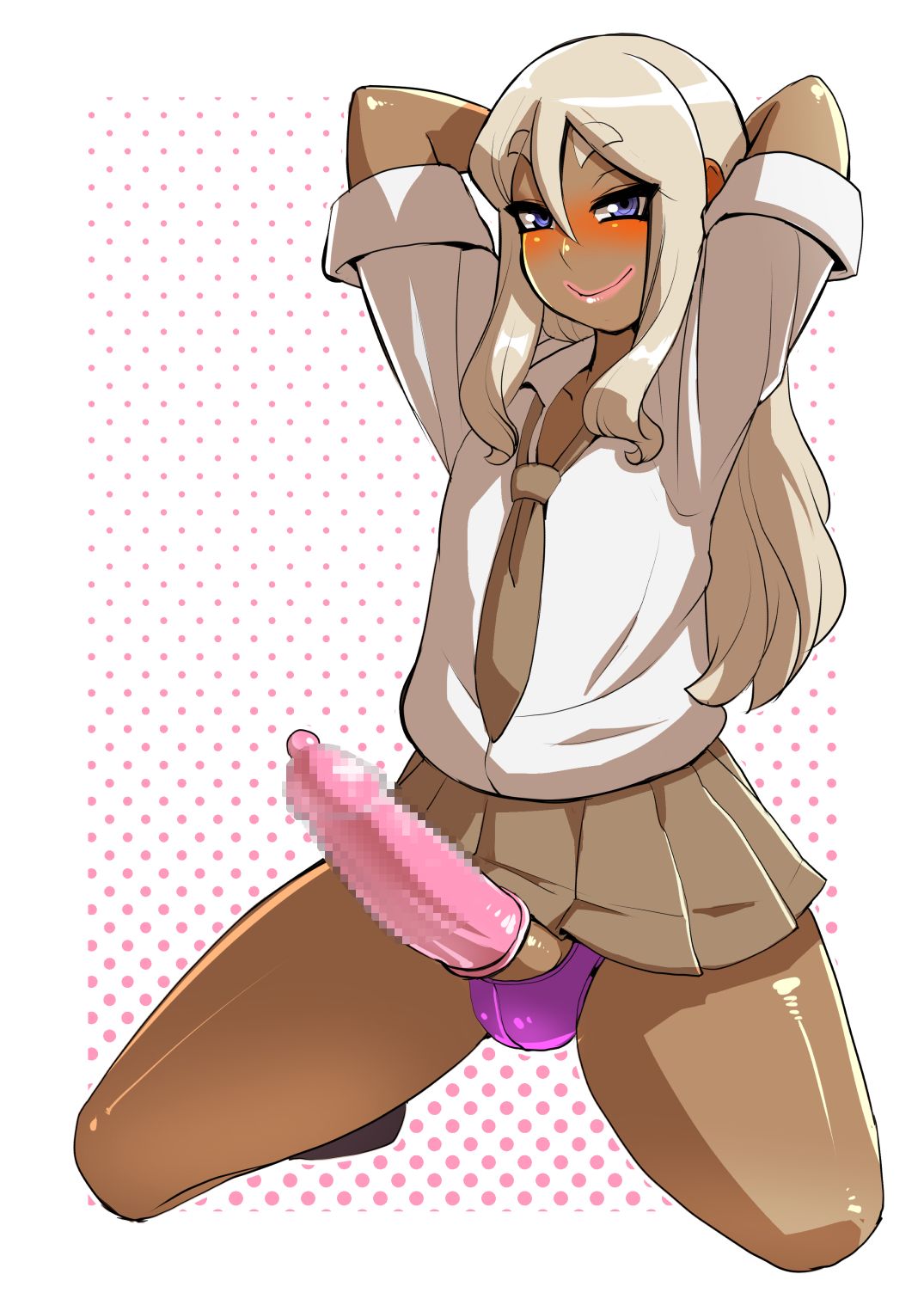 Otokonoko Gal Senpai no Chinpo ga Dekai Ken The Curious Case of My Gyaru Trap Senpai With A Massive Dick  español page 2 full