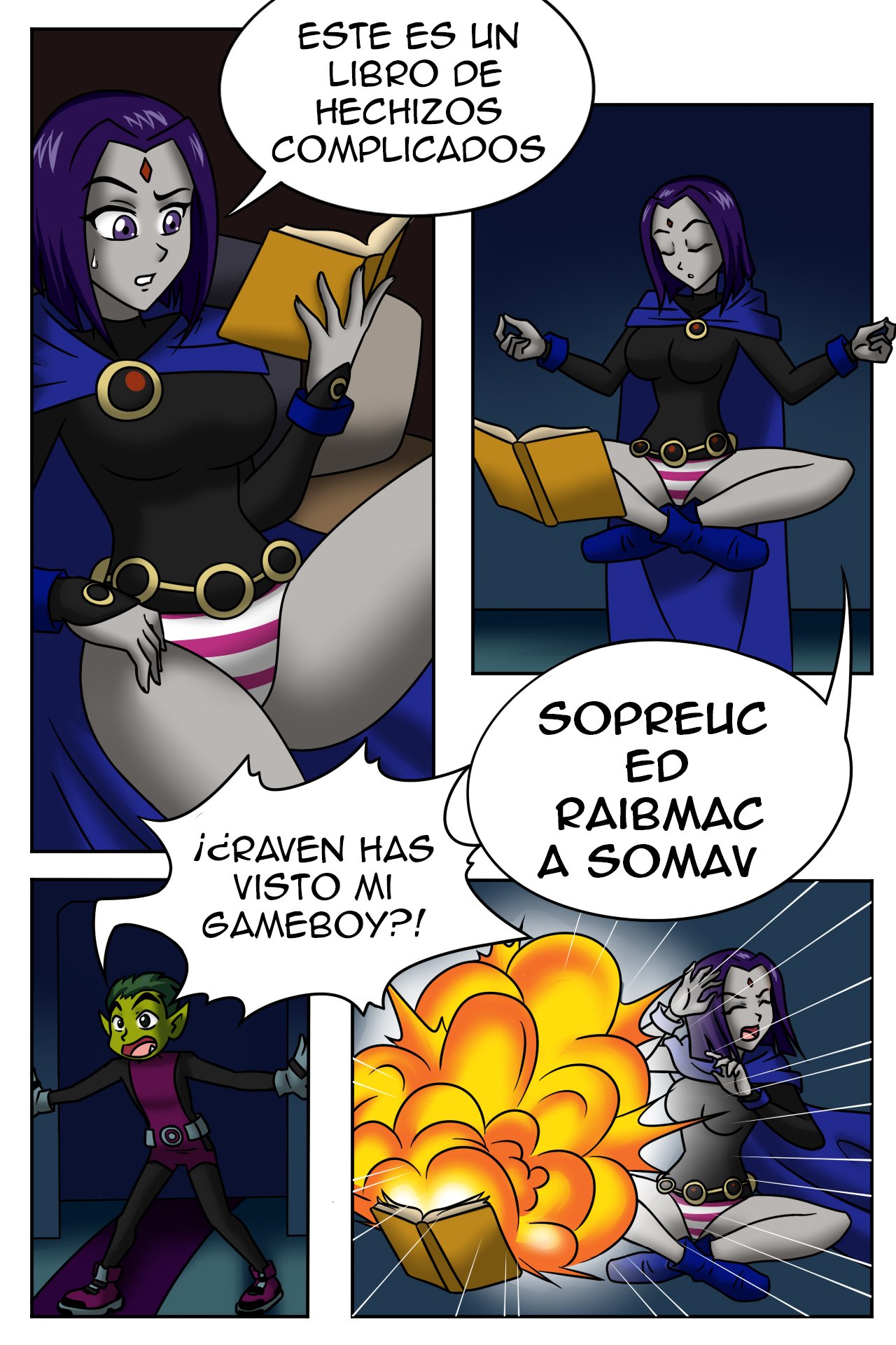 Beastboy &amp; Raven swap bodies page 1 full