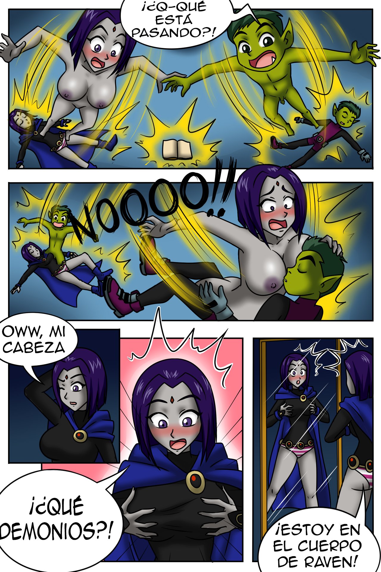 Beastboy &amp; Raven swap bodies page 2 full