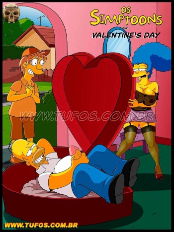 Simpsons xxx - Día de San Valentín cover