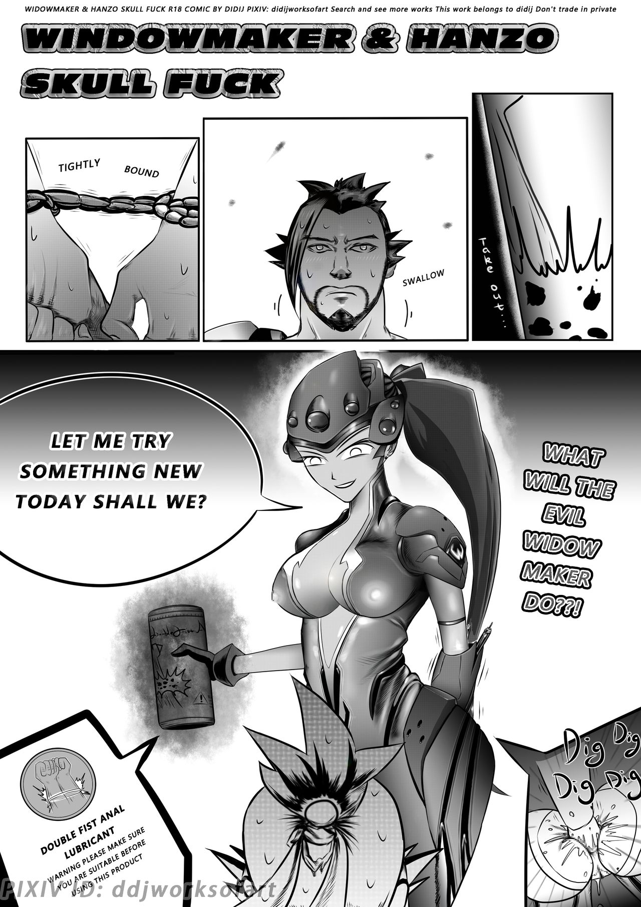 Widowmaker &amp; Hanzo Skull Fuck page 3 full