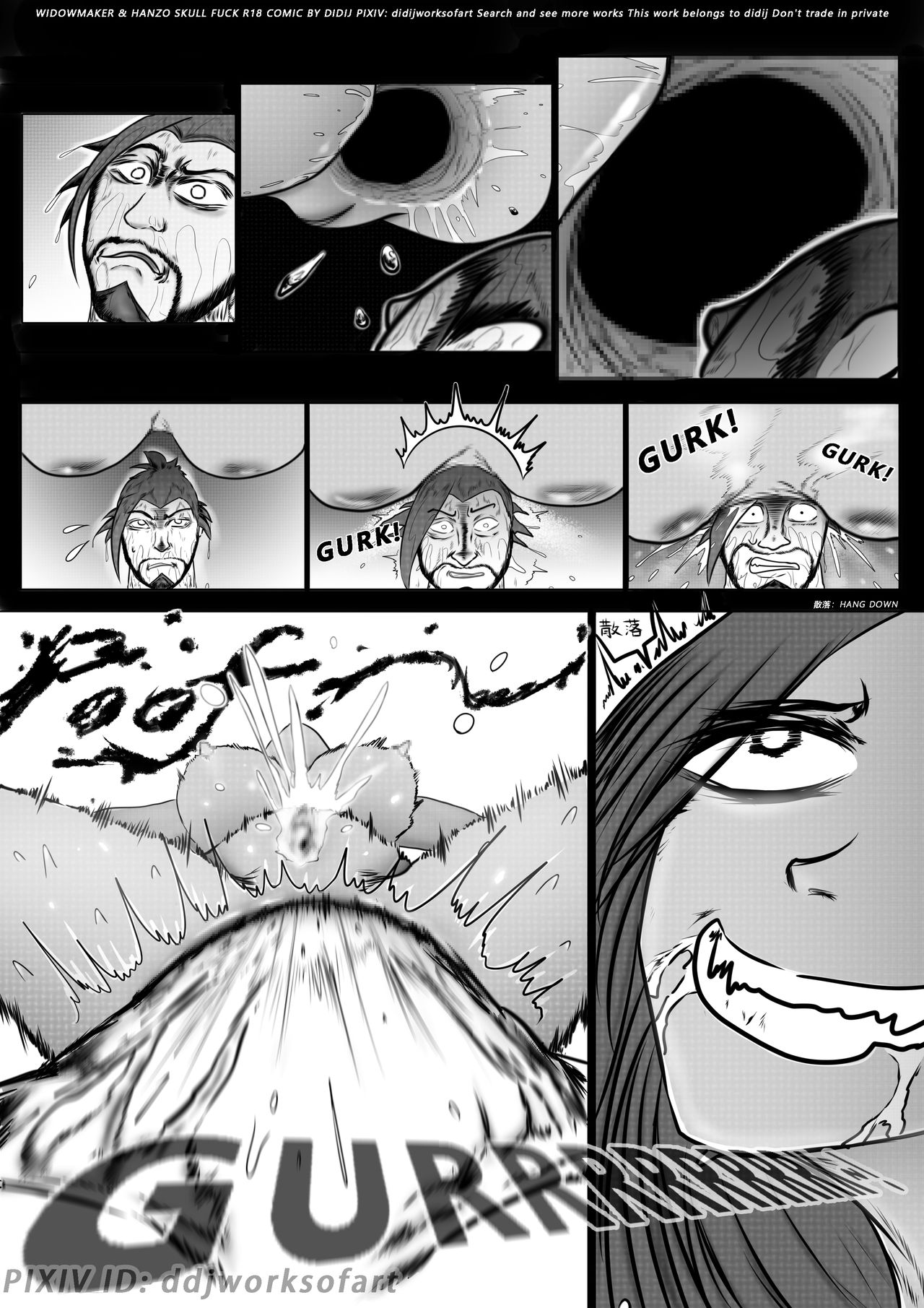 Widowmaker &amp; Hanzo Skull Fuck page 5 full