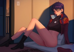 Katsuragi Misato - golden hour