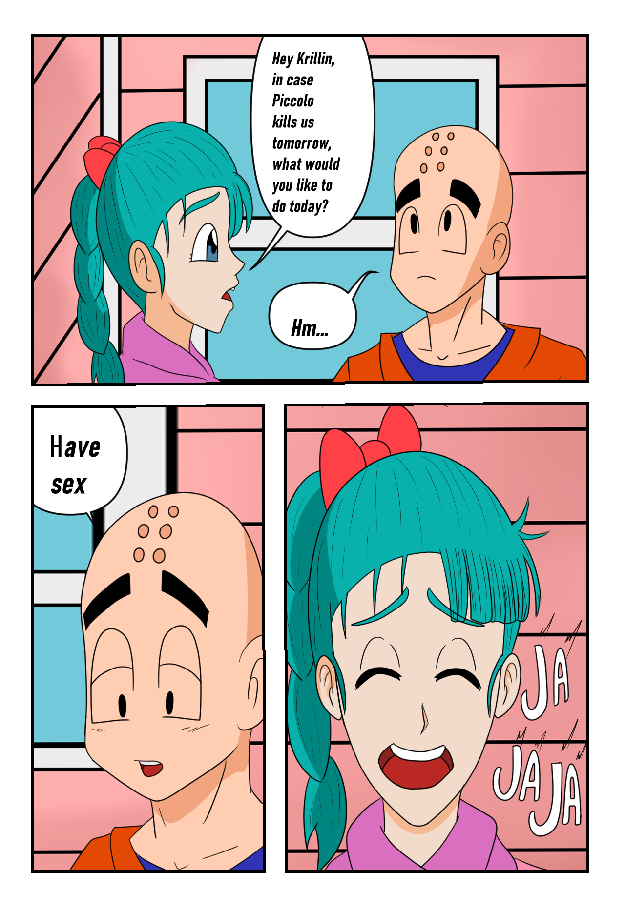 Bulma x Krilin page 5 full