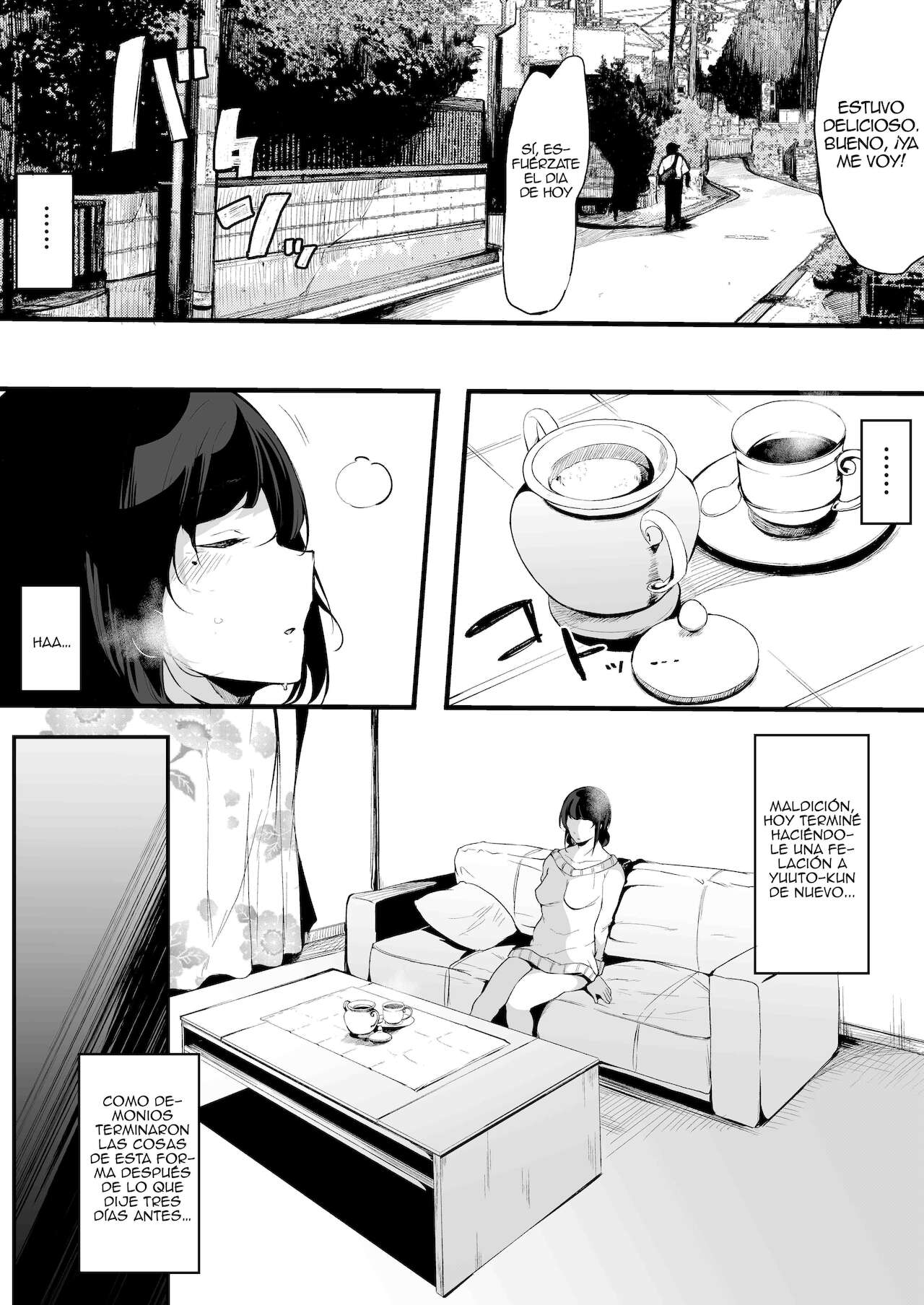 Mamatorare - Yasashikute Daisuki na Kaa-san wa Class no Doukyuusei ni...  | Mamatorare-Mamá es robada. Mi amable y cariñosa madre, por un compañero de clase... page 4 full