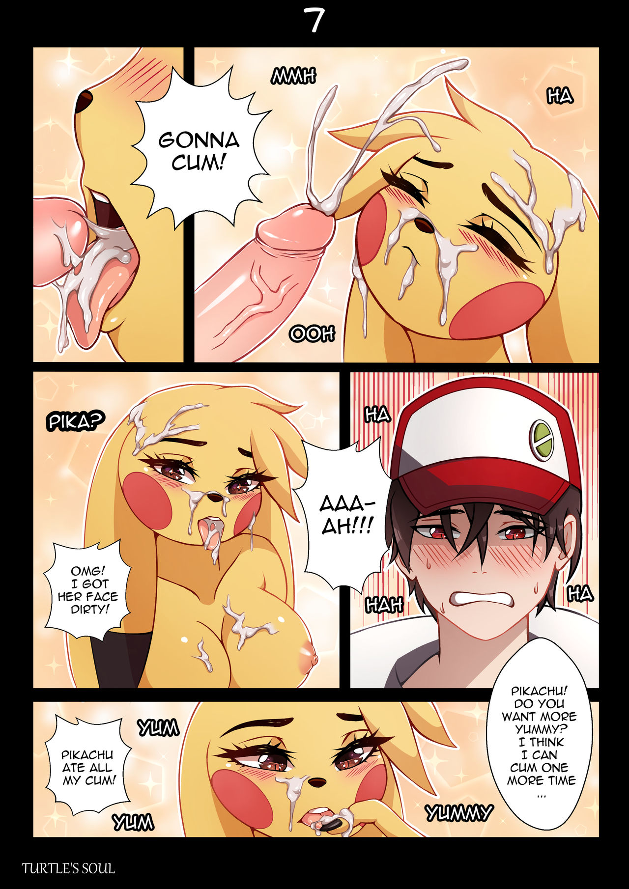 Trainer Red with Pikachu page 7 full