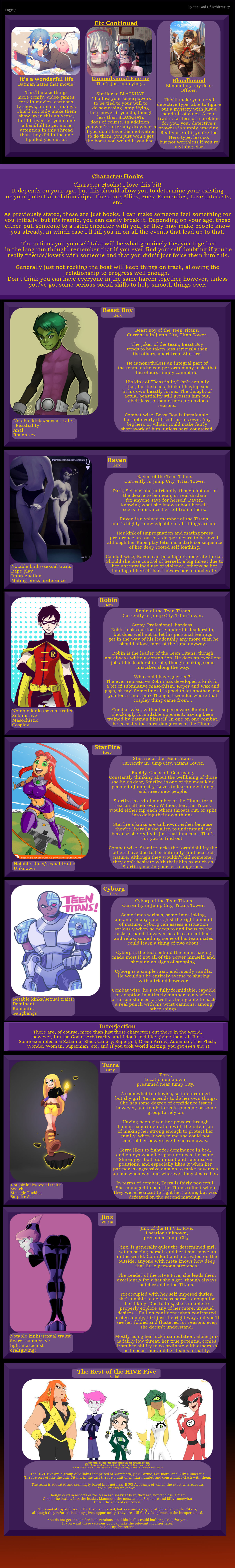 Teen Titans CYOA page 7 full