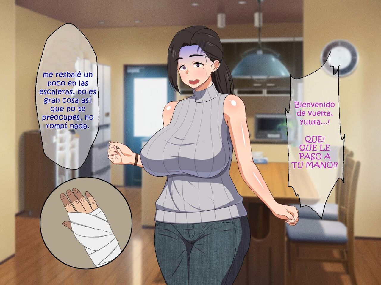 Amaama Bijin Okaa-san ni Tanetsuke Shite Soitogechau Hanashi | La historia sobre el apareamiento con una madre dulce y hermosa page 10 full