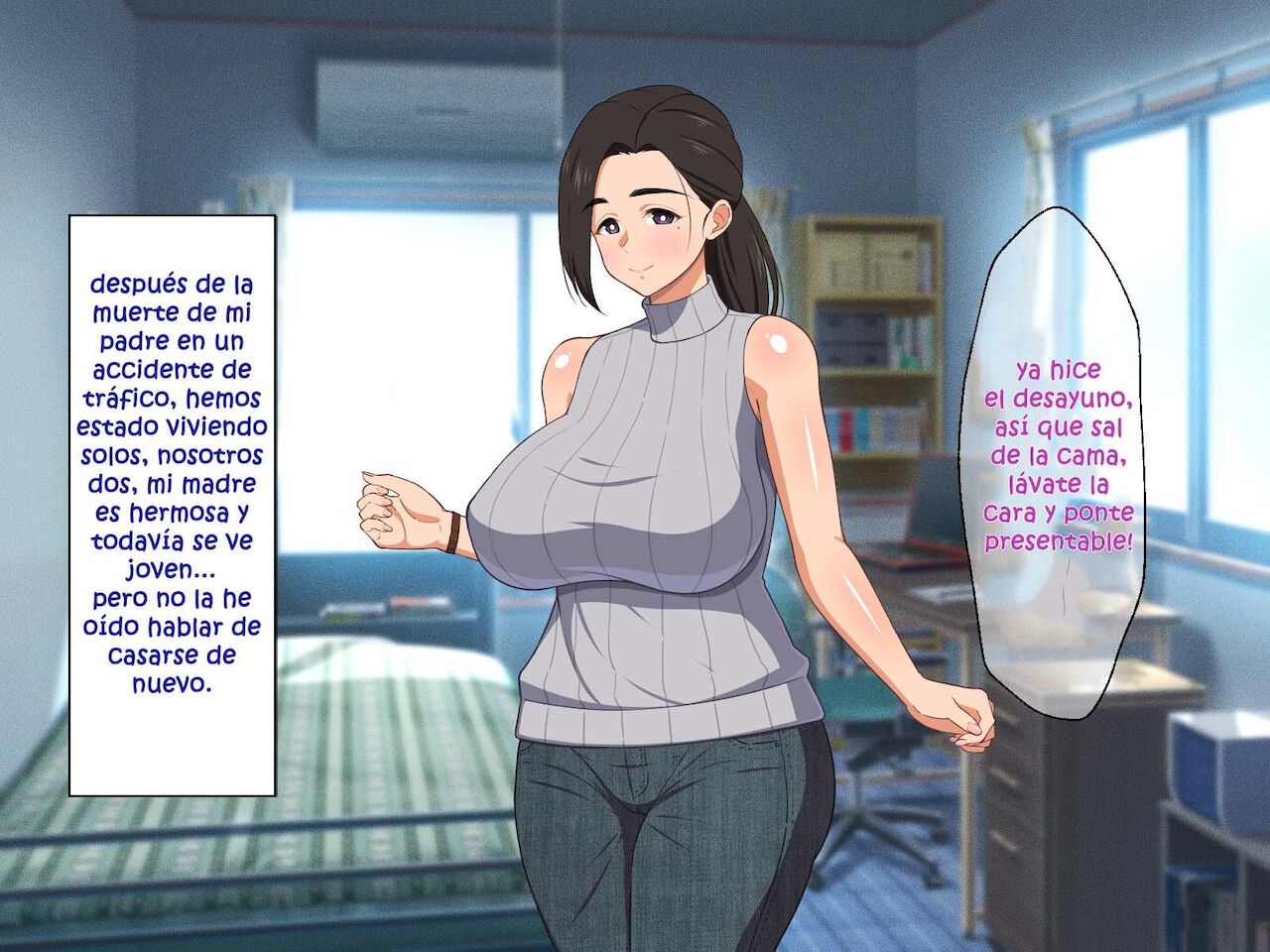 Amaama Bijin Okaa-san ni Tanetsuke Shite Soitogechau Hanashi | La historia sobre el apareamiento con una madre dulce y hermosa page 7 full