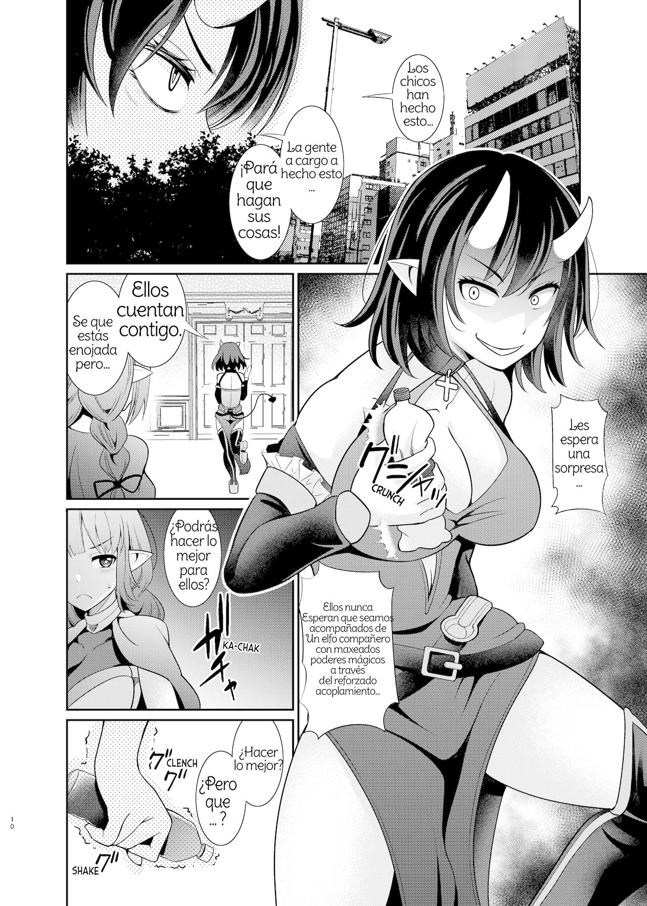 Kurokoya  Futanari Elf no Tanetsuke Bokujou 2 | Futanari Breeding Farm 2 Spanish page 10 full