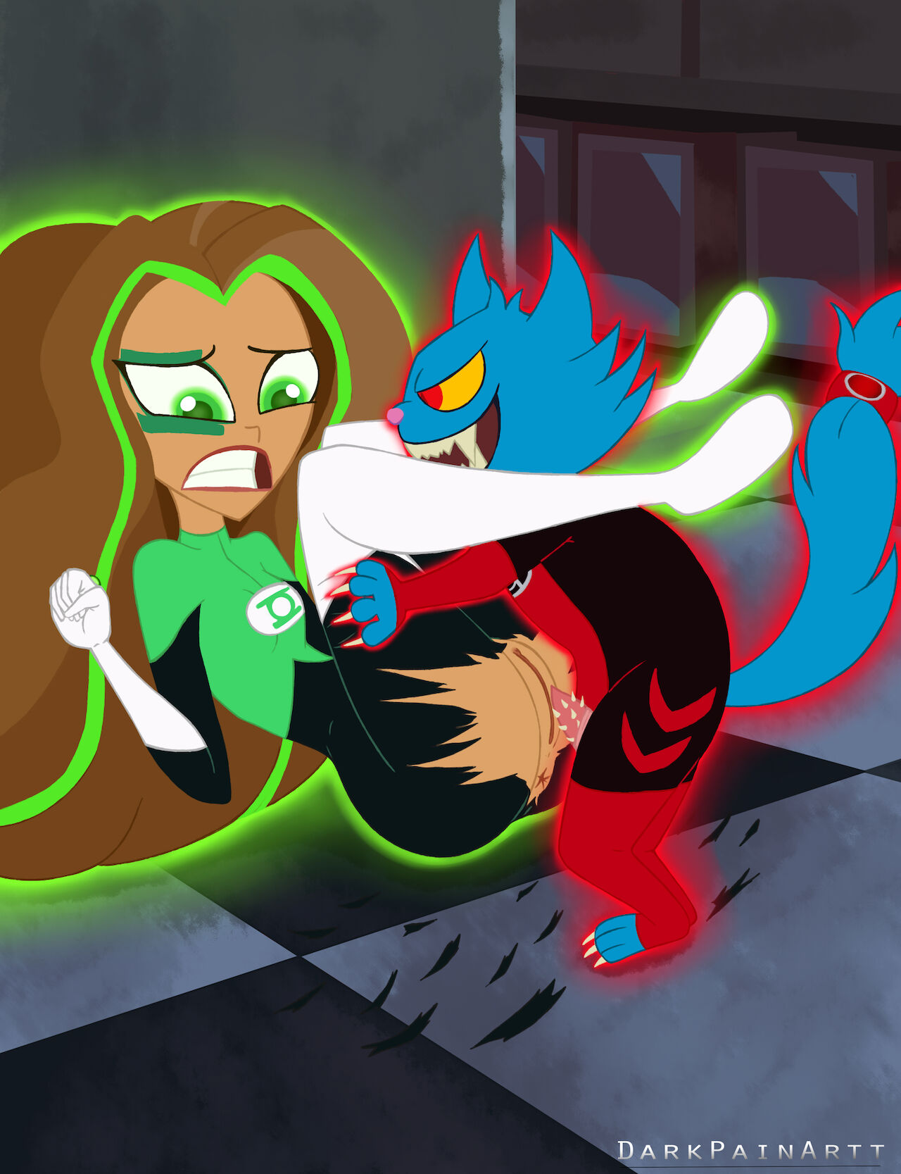 Dex-Starr x Green Lantern/Jessica Cruz DC Superhero Girls page 4 full