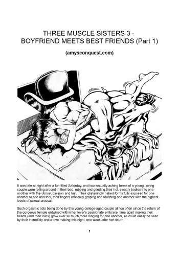 Three Muscle Sisters 3 - Boyfriend Meets Best Friends Part 1+2 cover