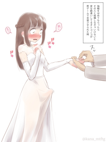 The story of Otokonoko who has a strange misunderstanding that you have to marry that person if you have to wear a ring, from being made transvestite in the punishment game cover