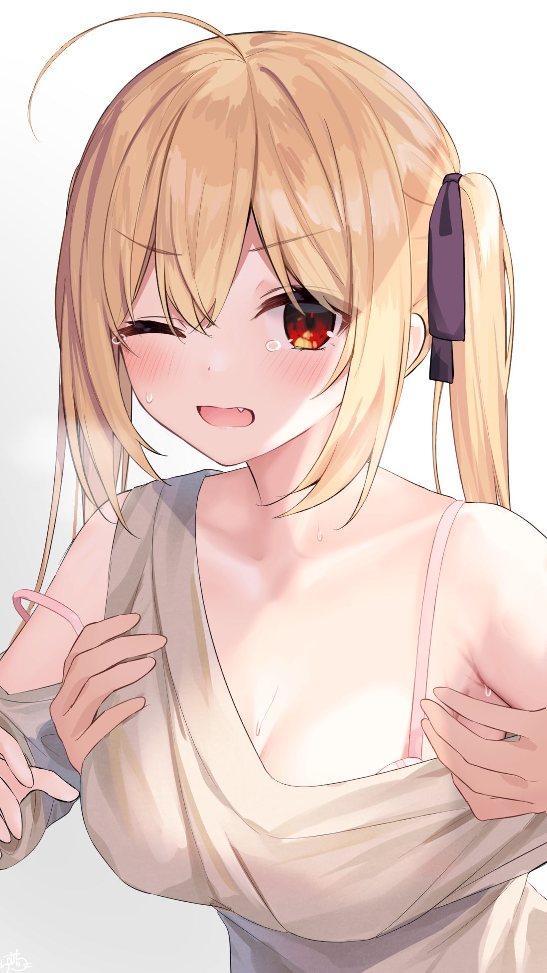 【くすぐり（意味深）】金髪ちゃん page 8 full