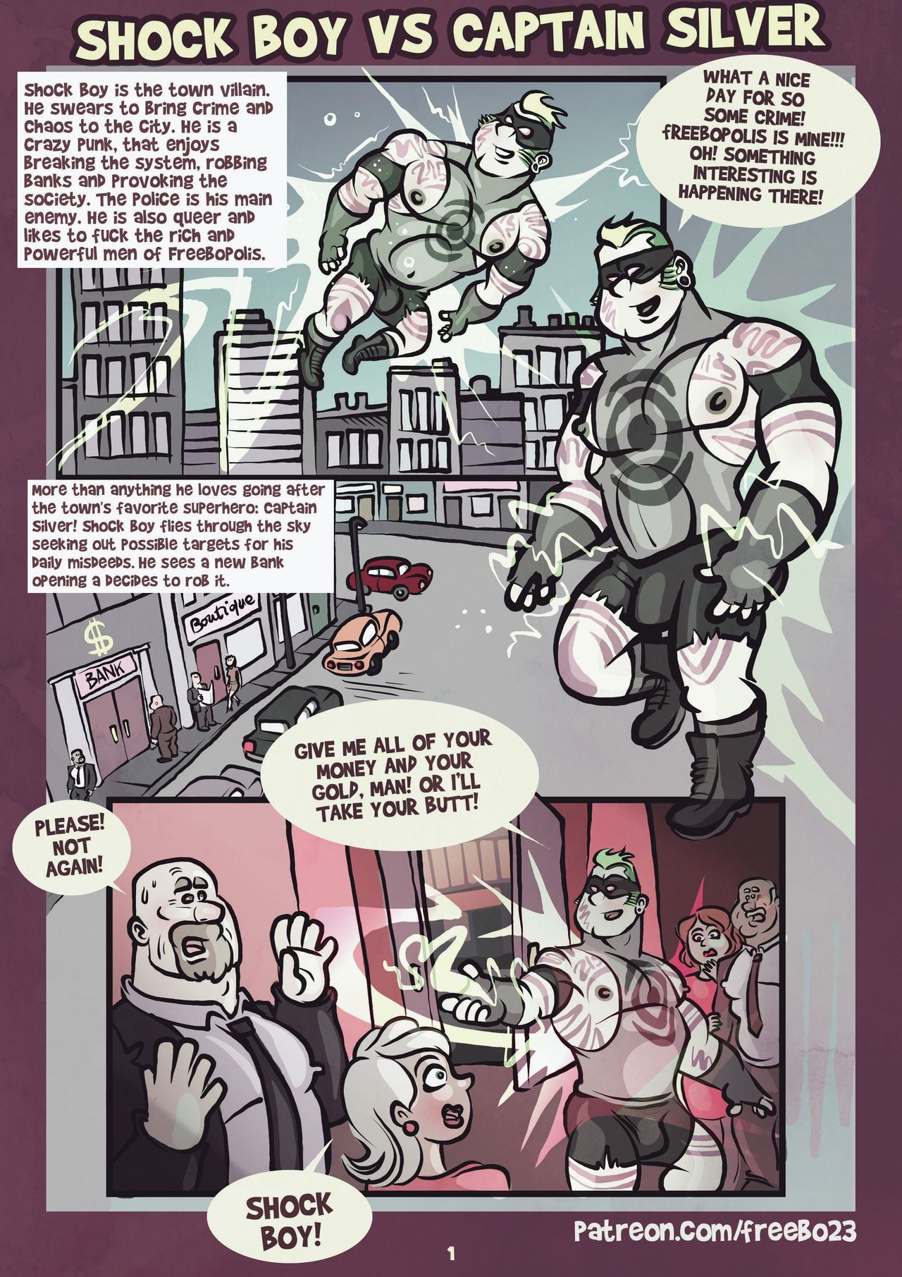 freebo23 Shock Boy vs Captain Silver page 1 full