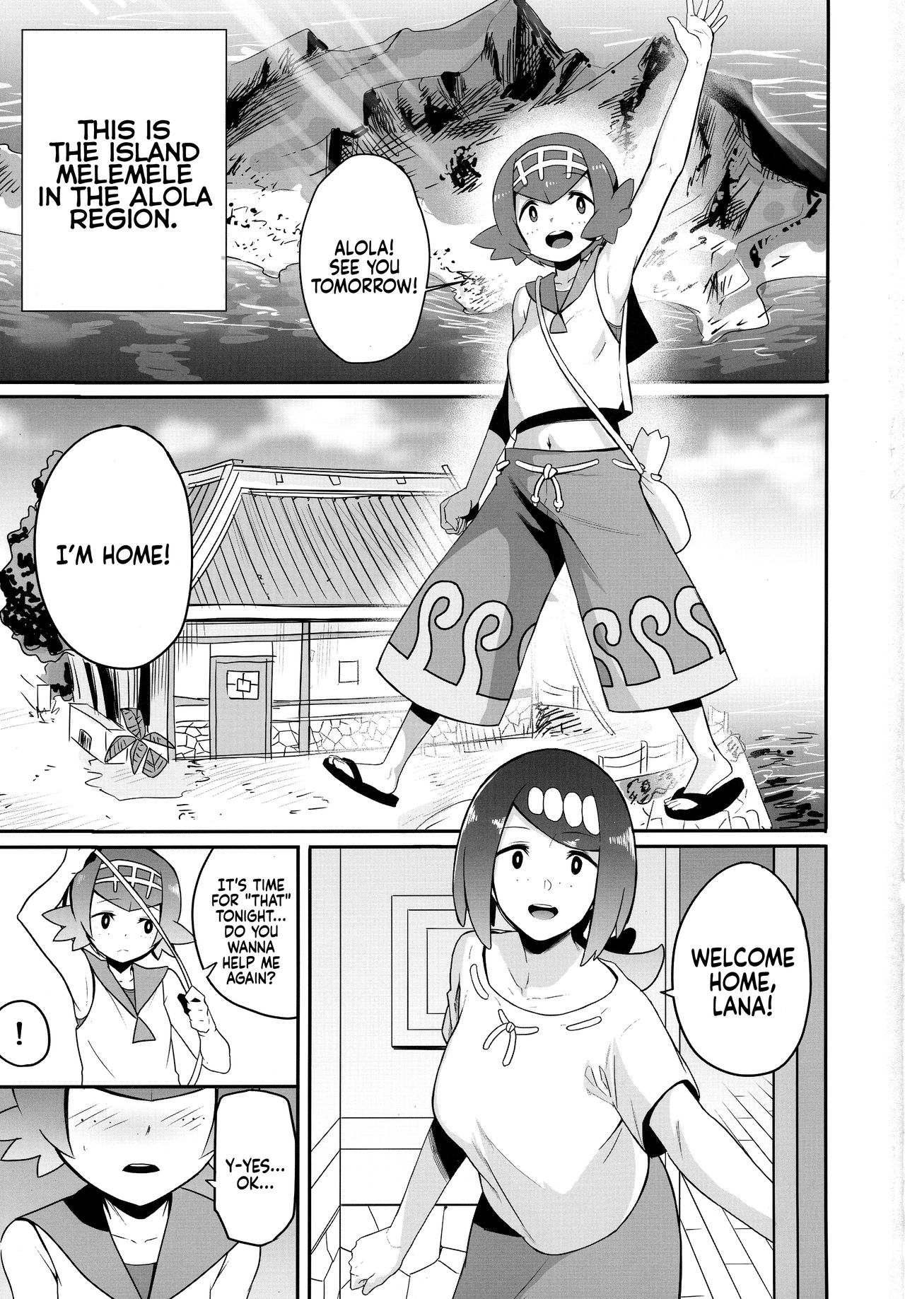 Alola no Yoru no Sugata 1 | The Night View of Alola 1 page 2 full