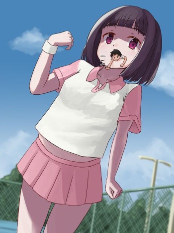 Shukushoushita otko no ko wo marunomi shouka shouka suru onna no ko cover
