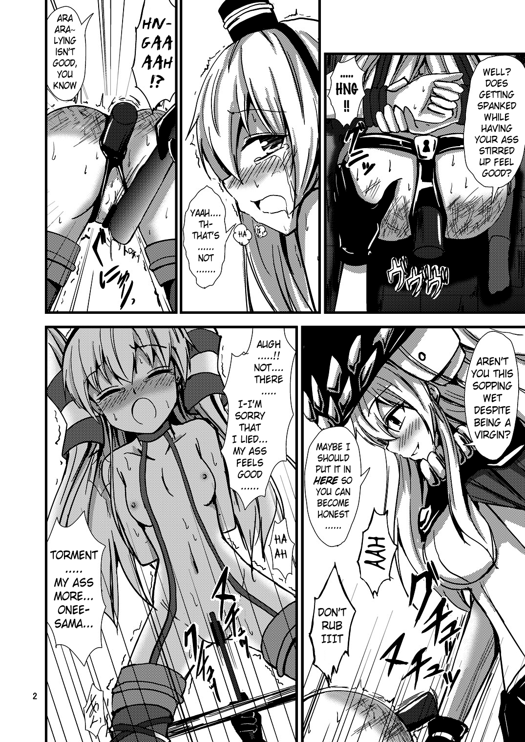 Kuubo Wo-Kyuu-chan no Amatsukaze Yuri Dorei Choukyou ~Anal Choukyou Hen~ | Standard Carrier Wo-Class's Amatsukaze Yuri Slave Training ~Anal Training~ page 3 full