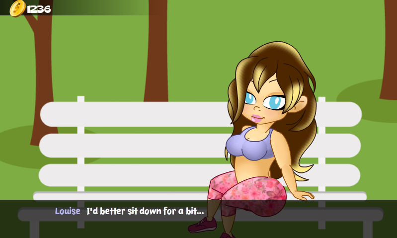 Hungry Girls Game: Louise's Lazy Exercise page 6 full