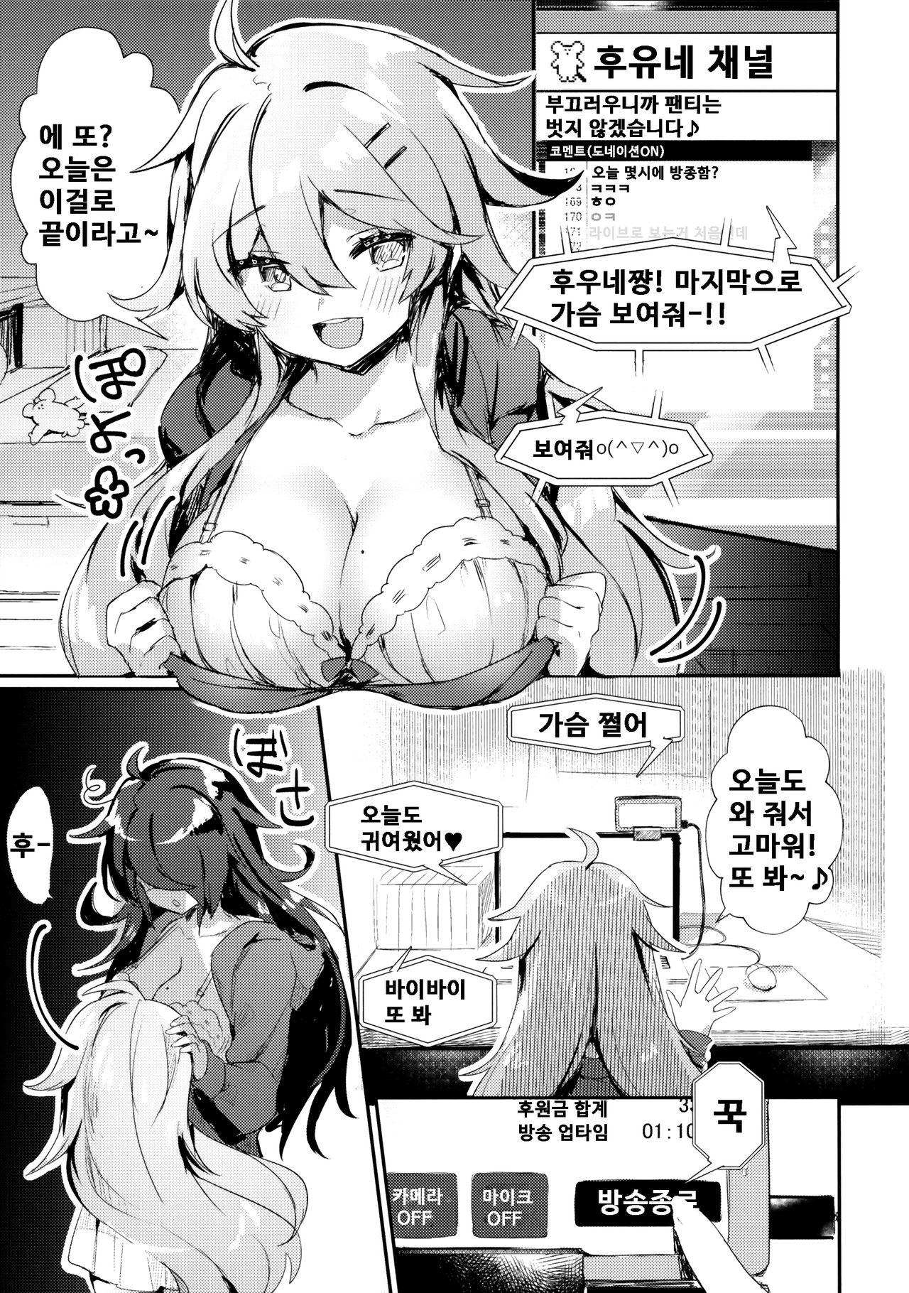 Nekura no Musume ga Ero Namanushi datta node Haishin de Okashitemita www | 음침한 딸이 에로 스트리머여사 방송에서 벙해보았다 www page 4 full