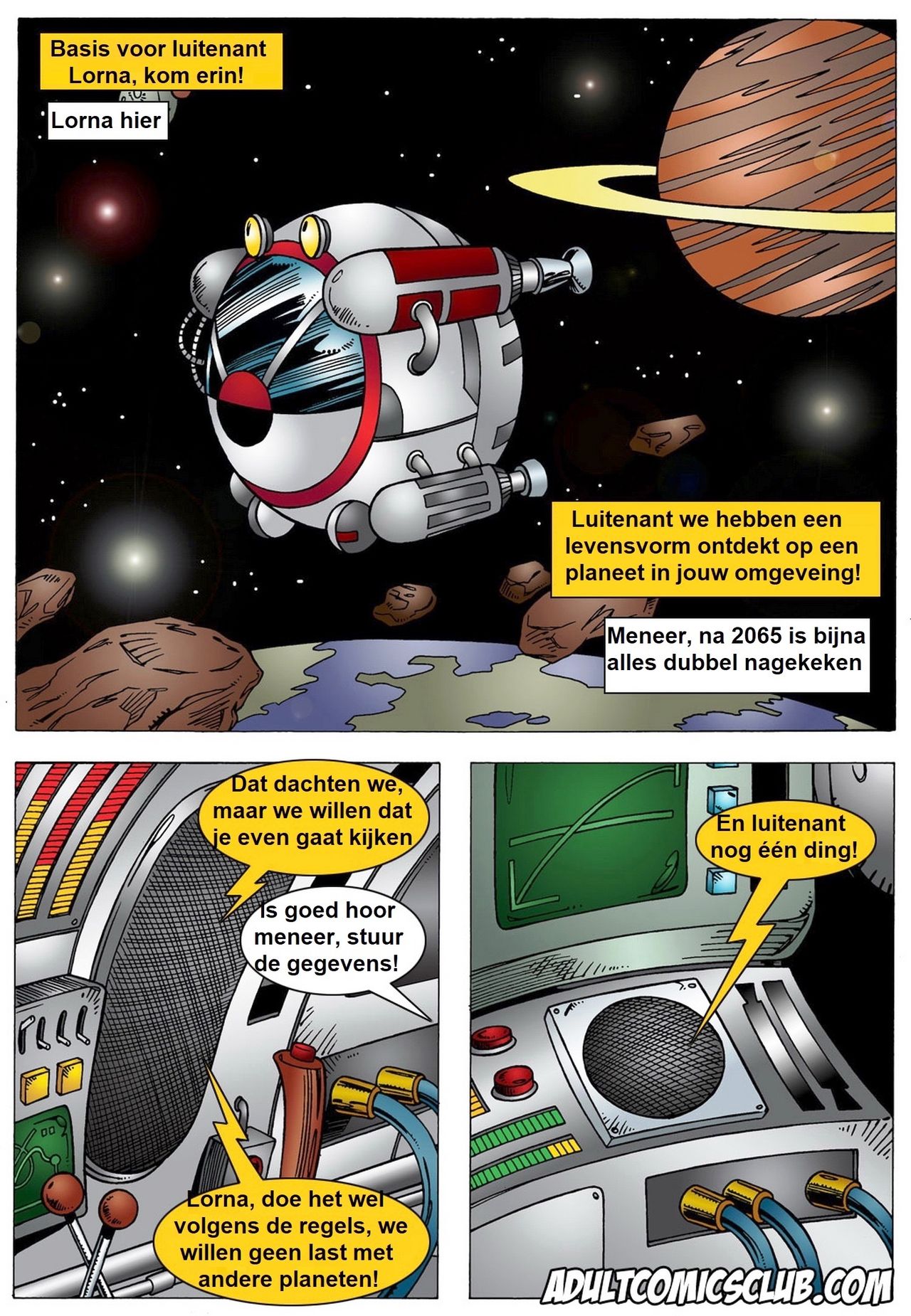Adult Comics Club - Lorna Space Encounter page 1 full