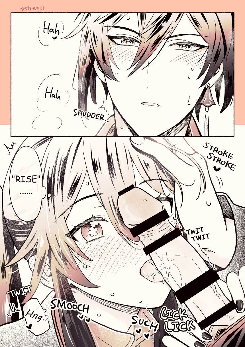 Zhongli x Hu Tao blowjob page 2 full