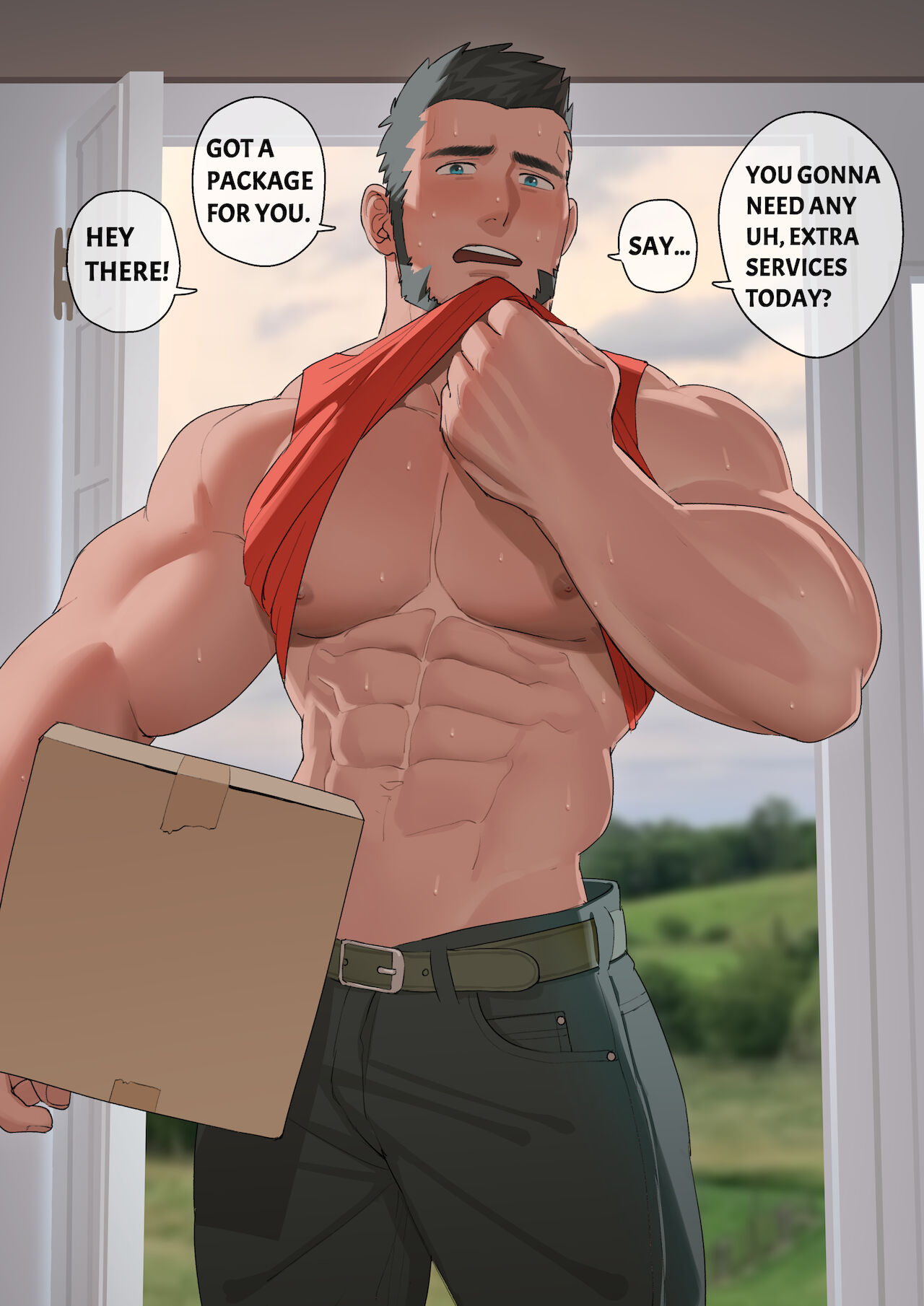 Hunky delivery Himbo's side hustle page 1 full
