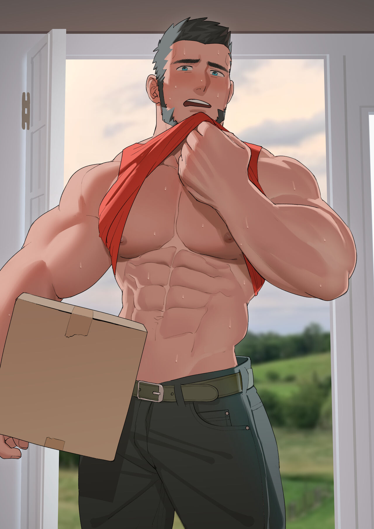 Hunky delivery Himbo's side hustle page 10 full