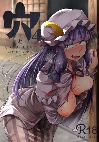 Ana to Muttsuri Dosukebe Daitoshokan 4 cover