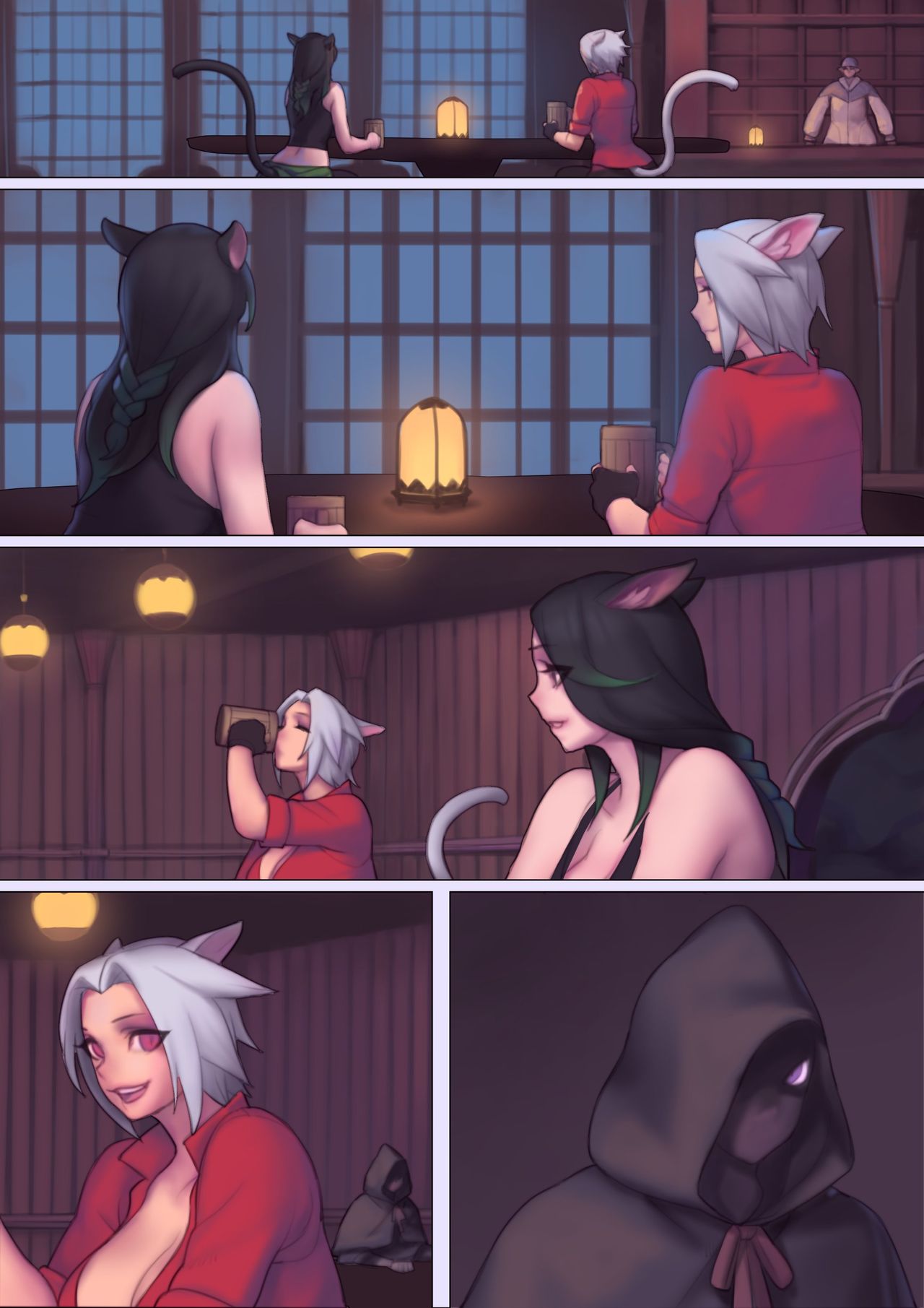 Mikata and Adjara's Bar Night page 1 full