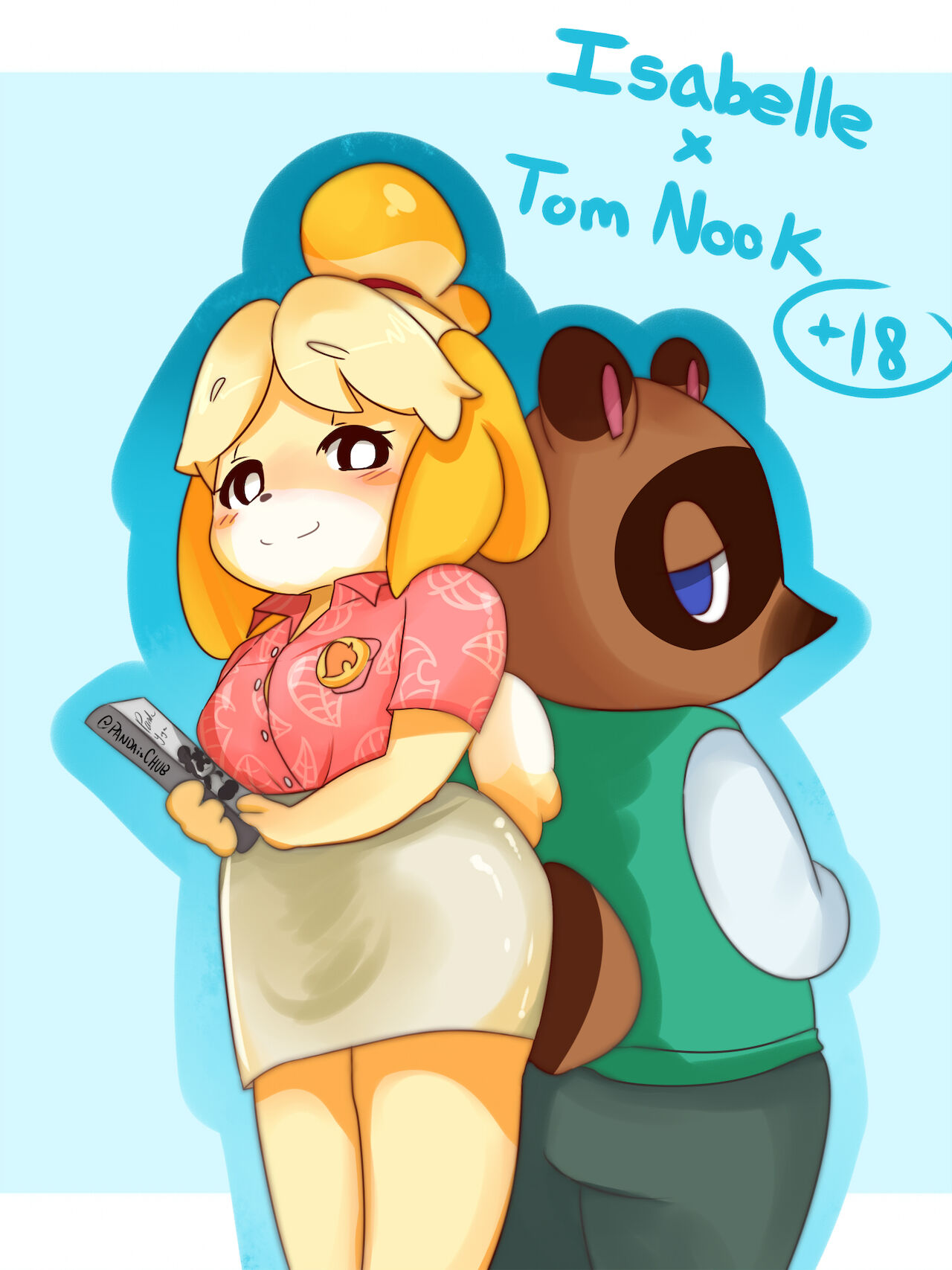 Isabelle X Tom Nook page 1 full