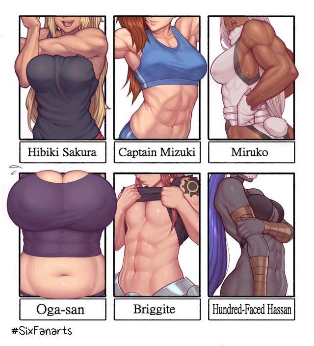 Sexy Buff Hentai Women ; page 3 full