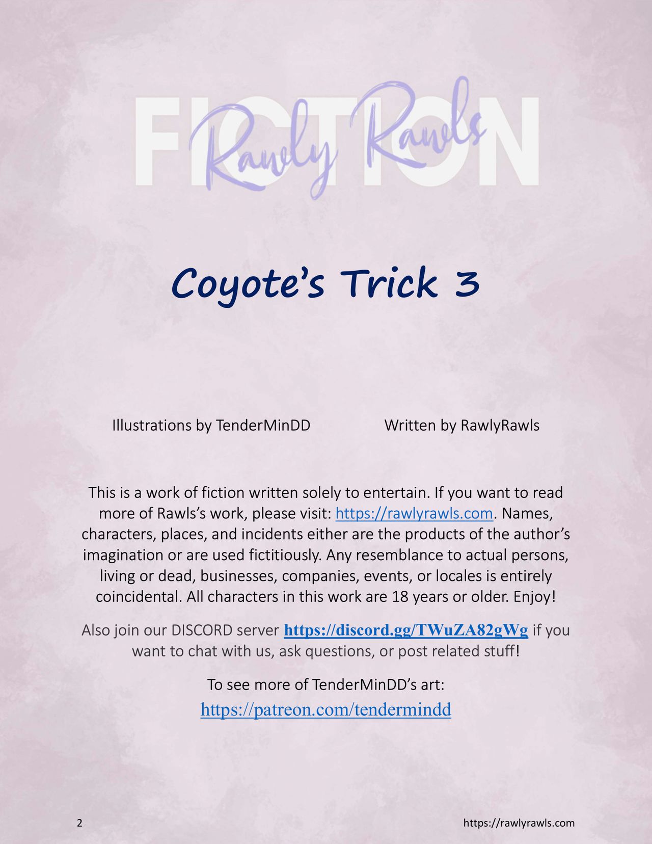 Coyote's Trick Chapter 3: Rawly Rawls Fiction page 2 full