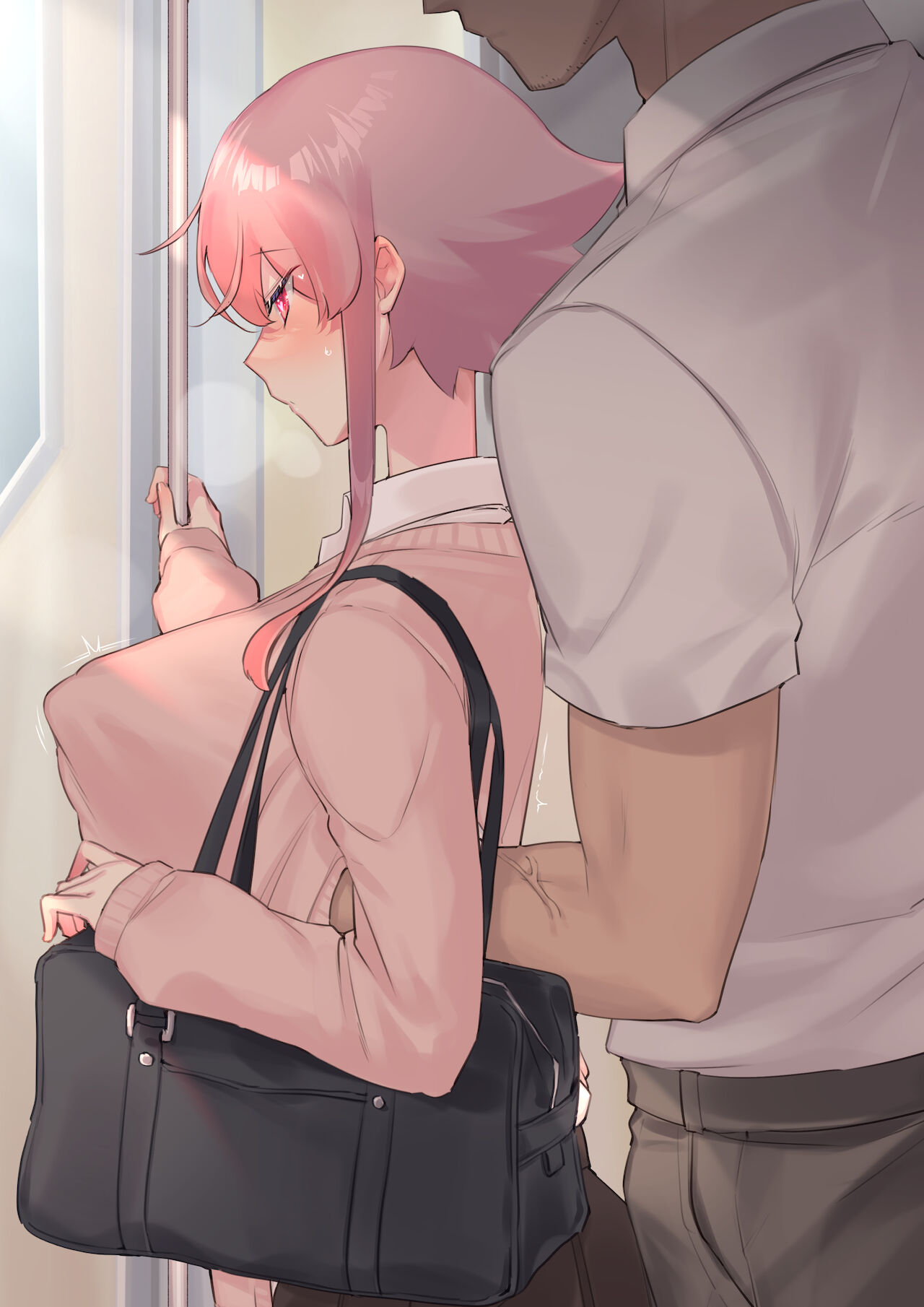 愛しの先生に満員電車で乳首イジられちゃう女の子 page 9 full