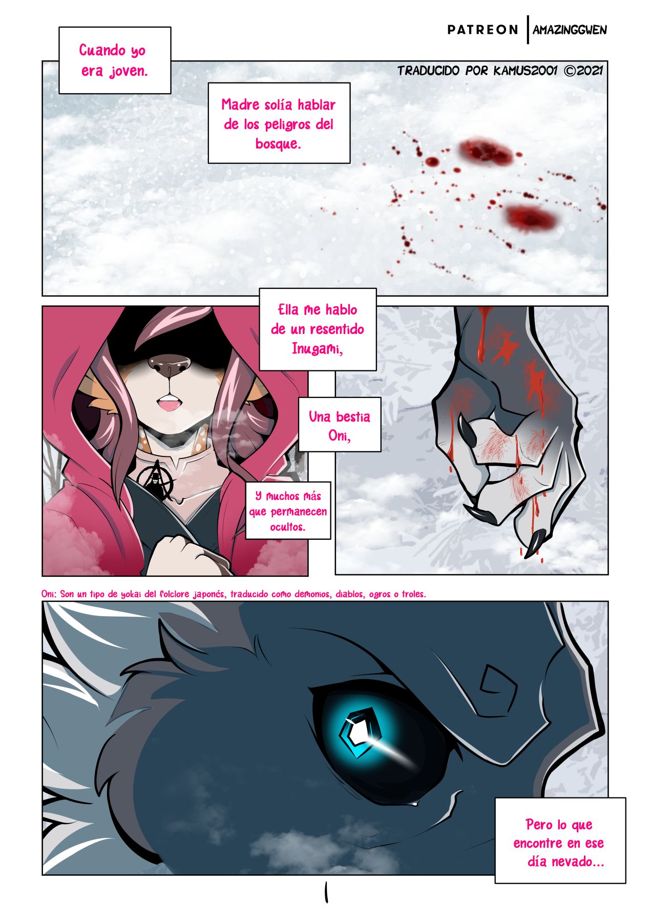 Red Blossom &amp; Winter Snow | Flor Roja &amp; Nieve Invernal page 2 full