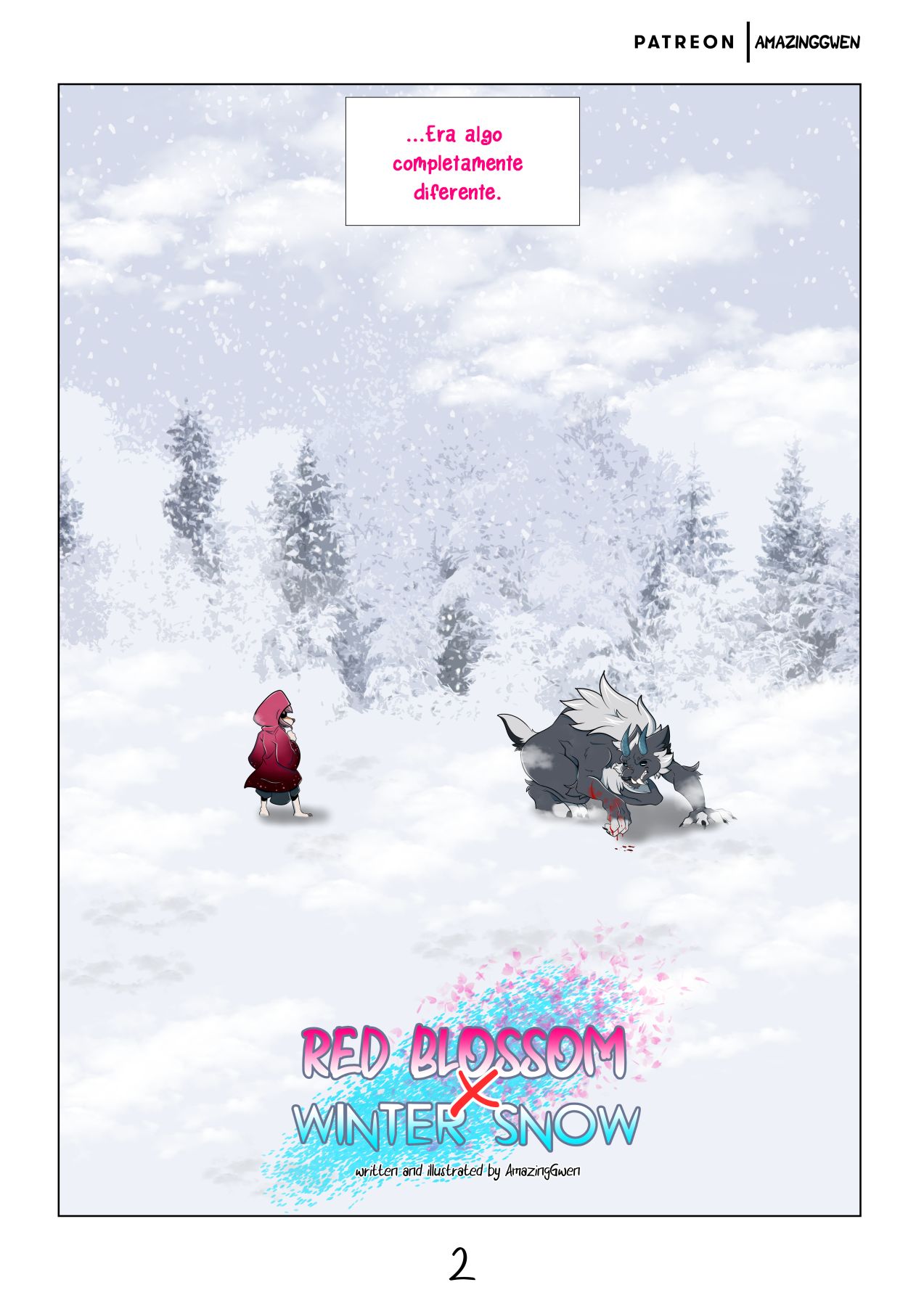 Red Blossom &amp; Winter Snow | Flor Roja &amp; Nieve Invernal page 3 full