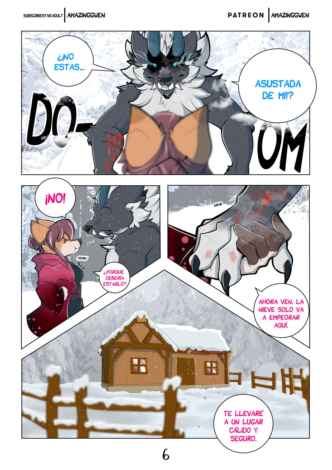 Red Blossom &amp; Winter Snow | Flor Roja &amp; Nieve Invernal page 7 full