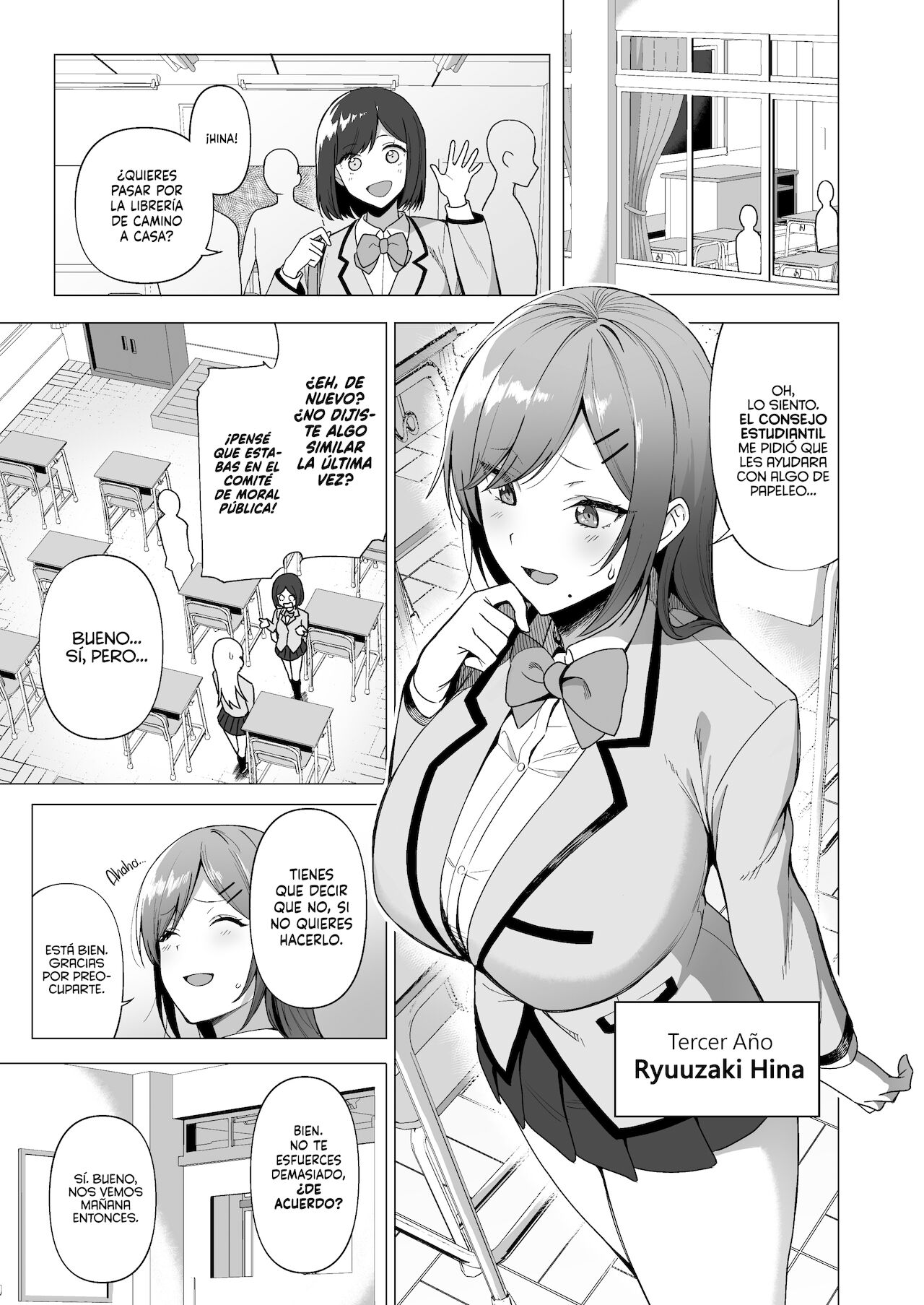 Fuuki Iin to Fuuzoku Katsudou Vol. 3 | Comité Disciplinario y Actividades de Servicio Sexual Vol. 3 page 5 full