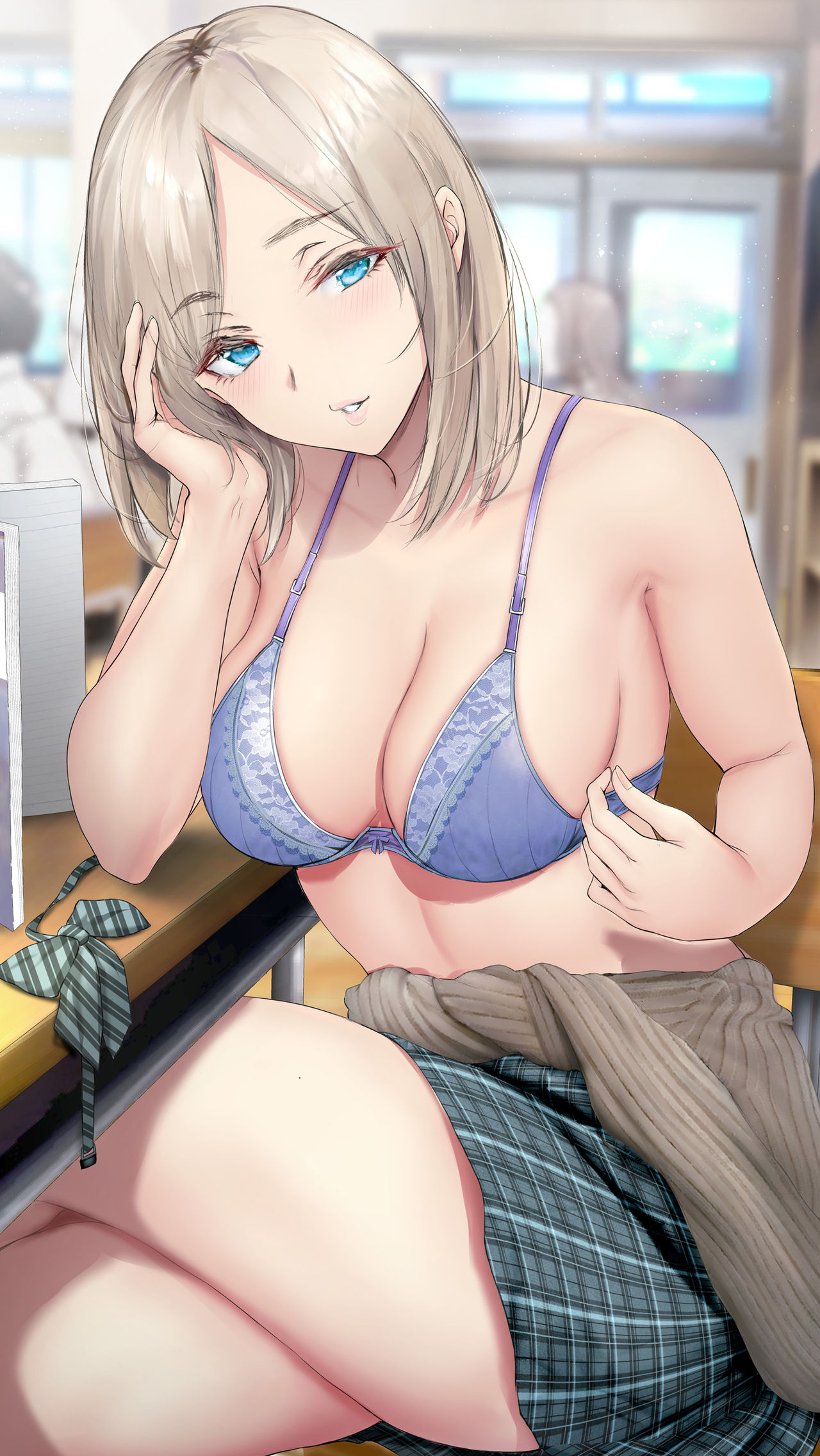 となりの席に座っている気になる男子が授業に集中していると、他から見えないように妨害行為を仕掛けてくるギャルクラスメイト page 3 full