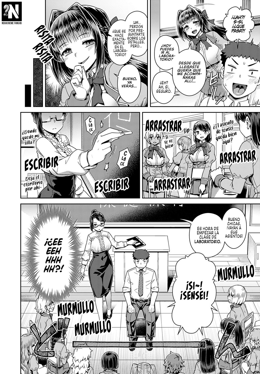 Succubus Joshikou de Sakusei Jisshuu ~Kyouzai wa… Ore!?~ | Escuela para Señoritas Sucubo Laboratorio del Ordeño~ Y el ayudante de la clase… ¿¡Soy yo!?~ page 4 full