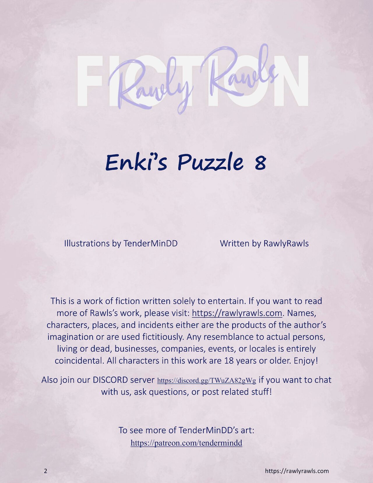 Enki's Puzzle Chapter 8: Rawly Rawls Fiction page 2 full