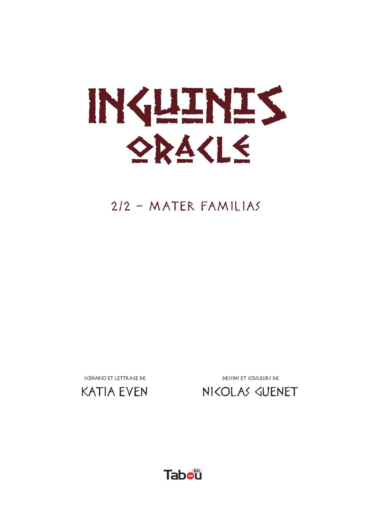 Inguinis Oracle - Volume 2 - Mater familias page 3 full
