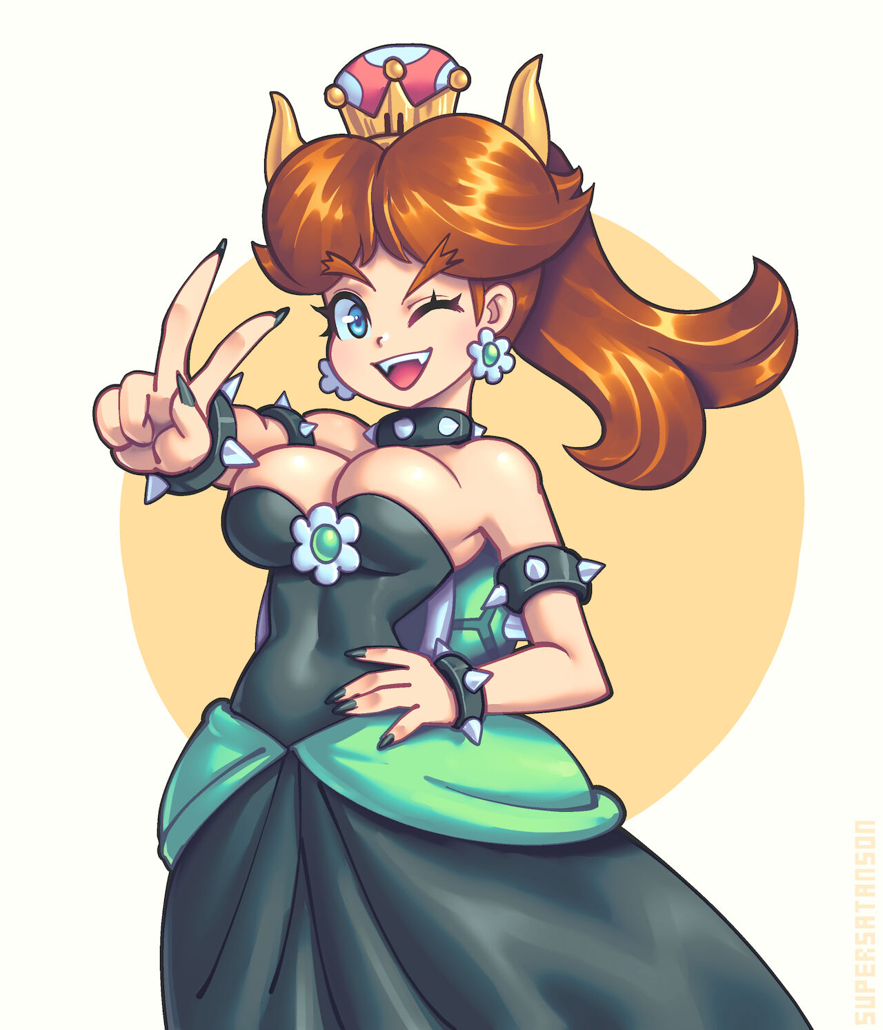 Daisy + Rosalina, Bowser outfit page 4 full