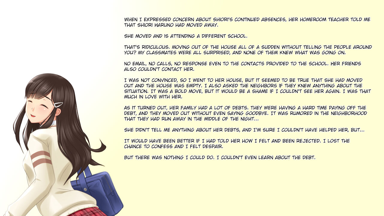 The next time I saw my missing unrequited love was in a porno | Shissou Shita Kataomoi no Kanojo wo Tsugi ni Mita no wa Ero Datta. page 3 full
