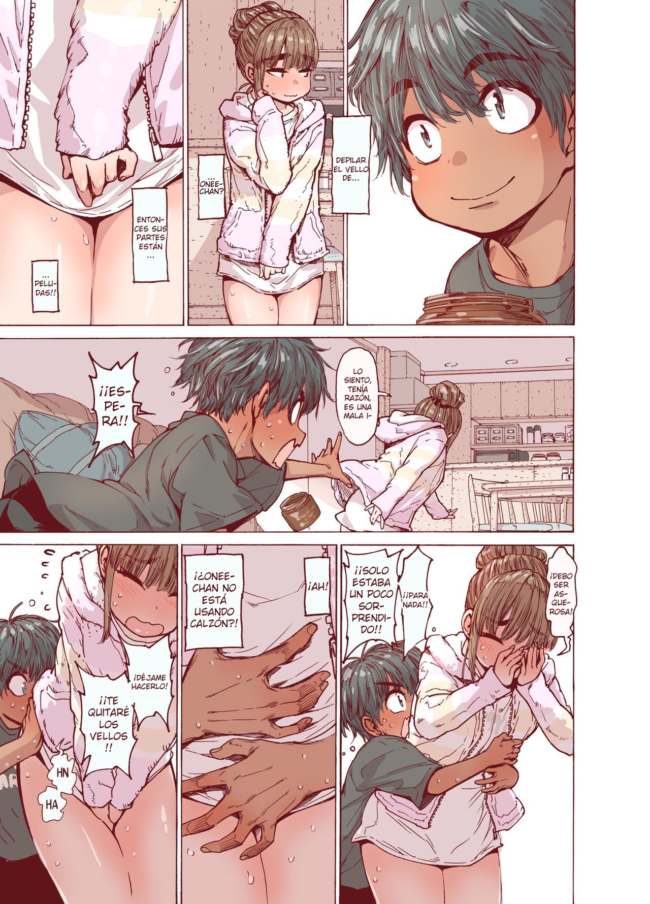 Choroane, Datsumou, Natsu | Hermana sumisa, verano, depilación page 7 full