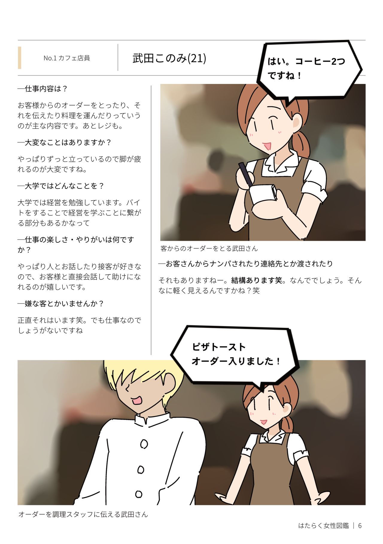 Hataraku Josei Zukan vol.1 ～Hayaraku Josei no Ichi Nichi～ page 6 full