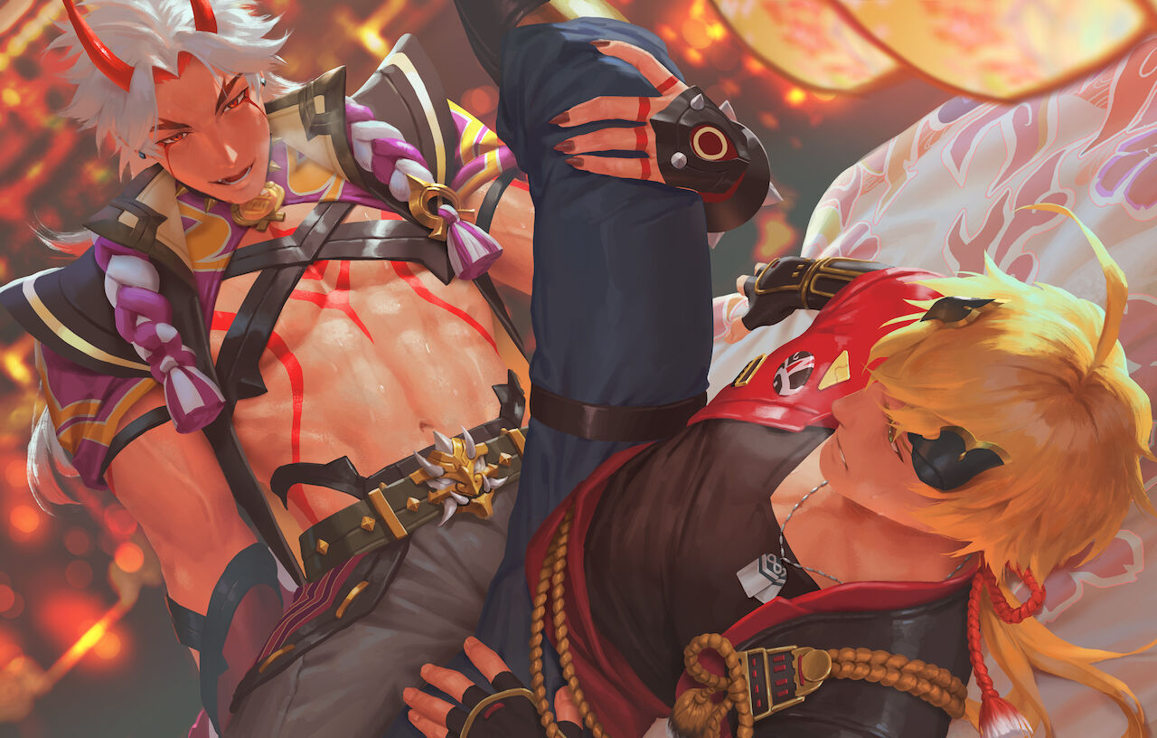 Arataki Itto x Thoma page 1 full